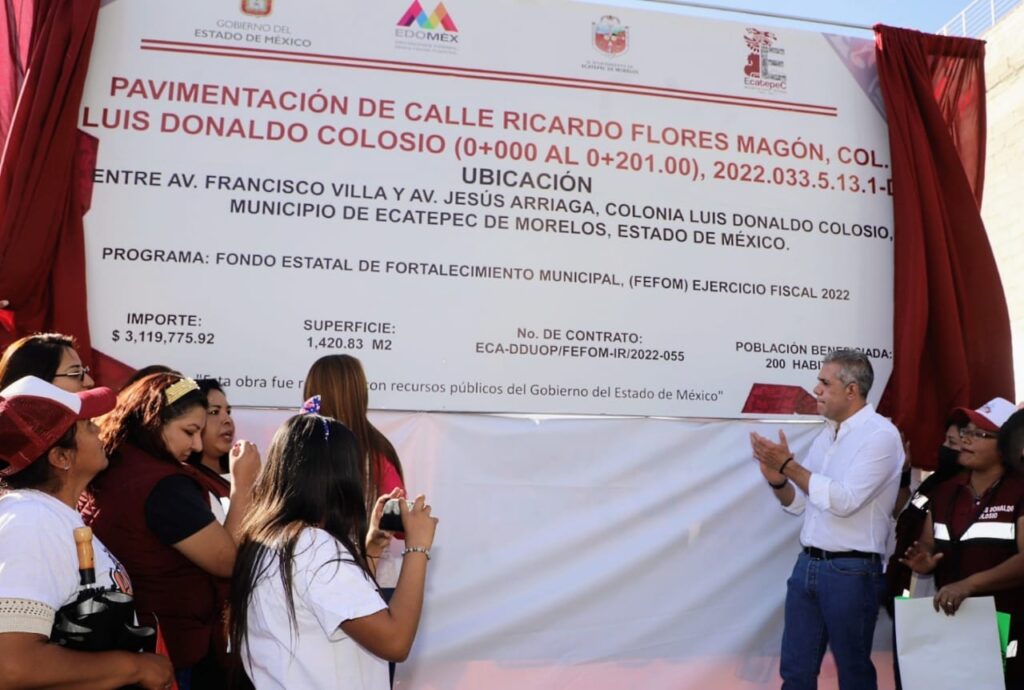 Entregan a vecinos 93 calles y avenidas rehabilitadas en forma integral, en Ecatepec