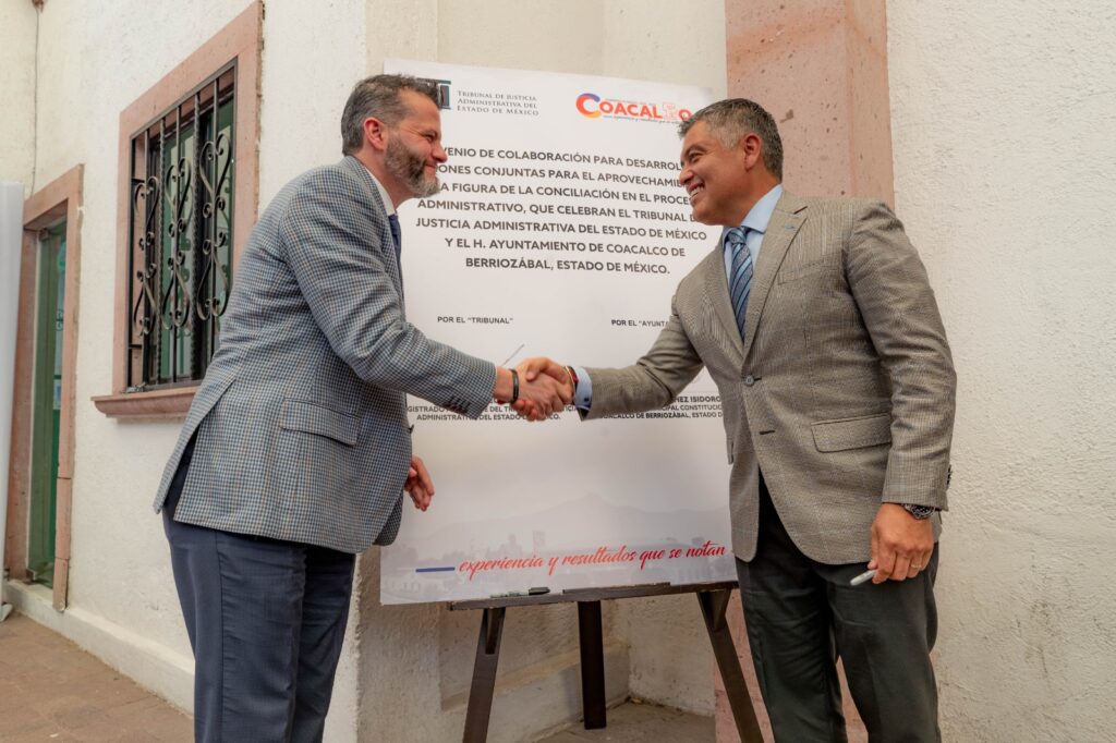 Firman Coacalco y Trijaem convenio para agilizar procesos administrativos mediante la conciliación