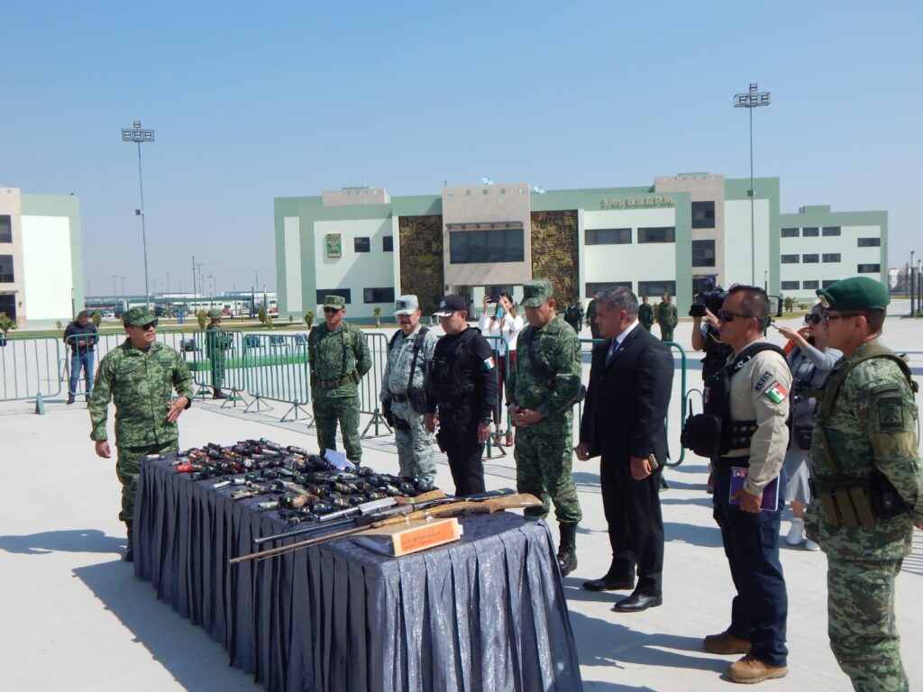 Ejército Mexicano destruyó armamento decomisado en el Edomex