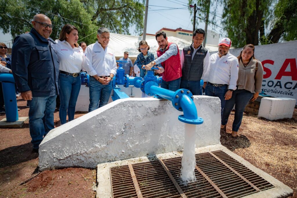Entrega CAEM a Coacalco actas de los pozos La Garita y Bosques del Valle