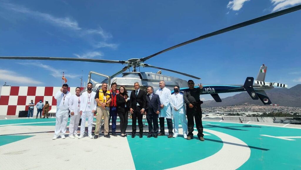 Reconocen labor de Ecatepec en traslados aeromédicos