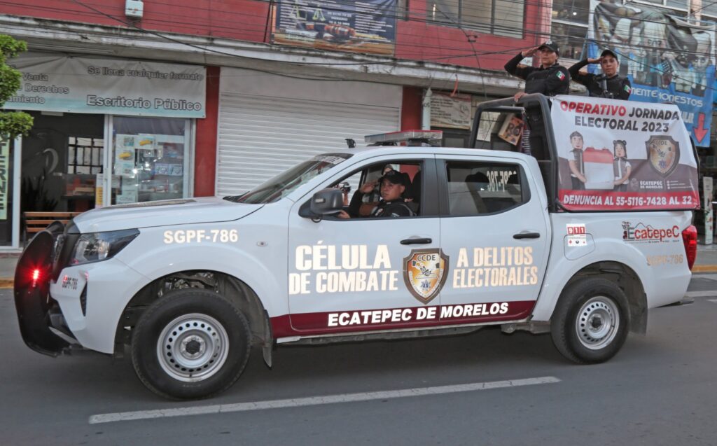 Ecatepec: despliegan operativo de seguridad para jornada electoral