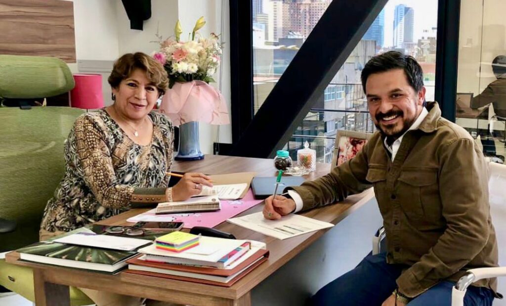 Se reunió Delfina Gómez con el director general del IMSS, Zoé Robledo