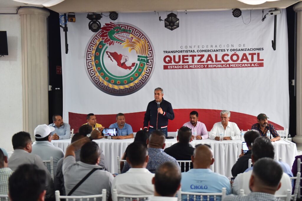 Fernando Vilchis llama a transportistas y comerciantes a sumar fuerzas contra la delincuencia