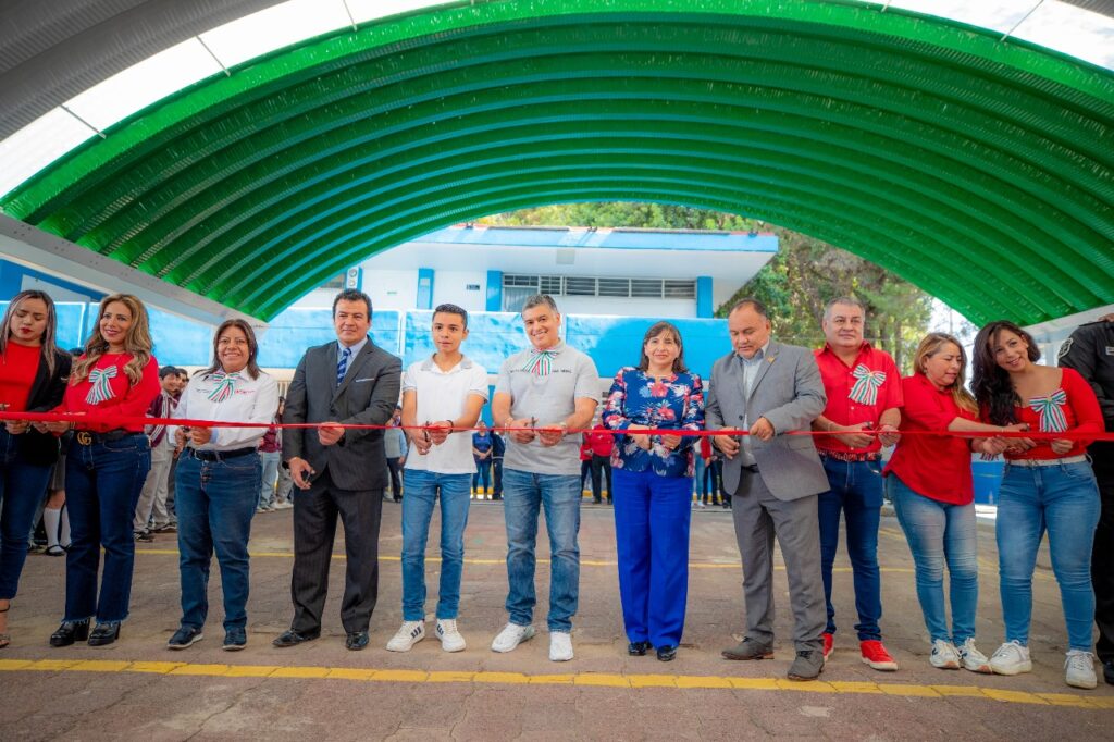Inauguran Arcotecho en el CBTis 133, en Coacalco