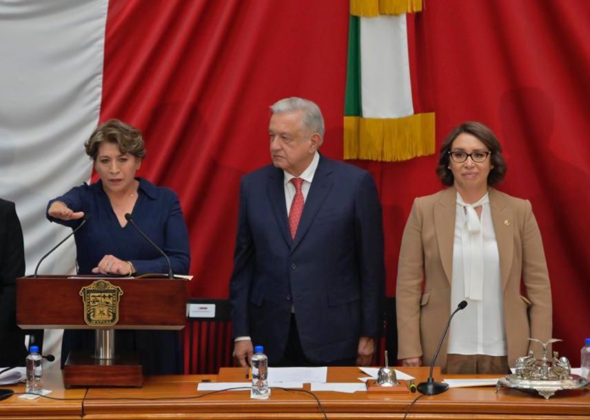 Delfina toma protesta