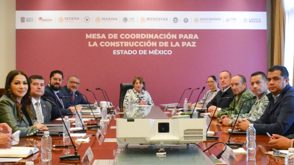 Gobierno Edomex estrecha  colaboración con Sedena, Semar, FGR y GN en Mesa de Coordinación para la Construcción de la Paz