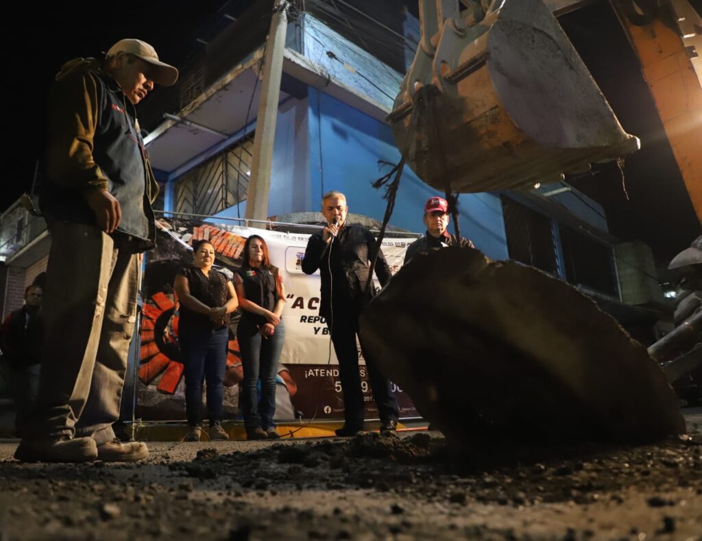 Se inició colocación de 2 mil brocales y tapas de coladeras para evitar accidentes, en Ecatepec