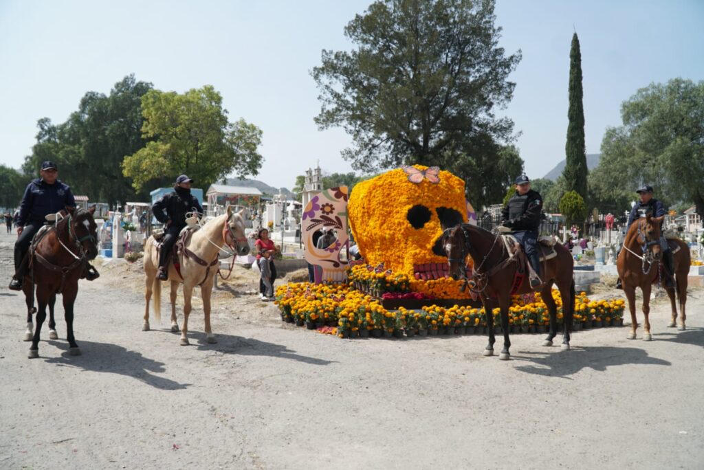 Despliegan a 2 mil 500 efectivos y dos helicópteros para garantizar seguridad por Día de Muertos, en Ecatepec