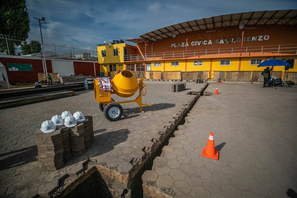 Coacalco: plaza cívica de San Lorenzo Tetlixtac contará con arcotecho