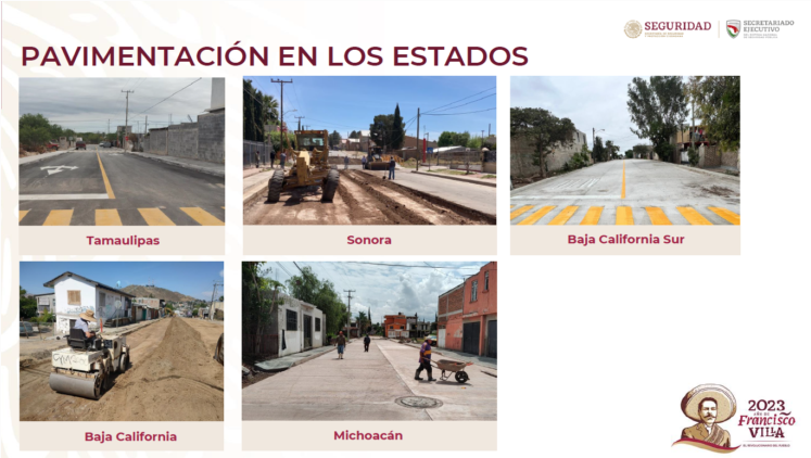 Pavimentación estados