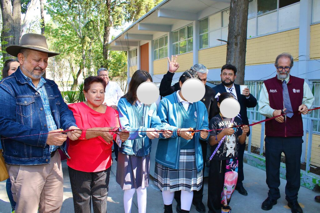 Entregan sistema de captación de agua pluvial en escuela de Tlalnepantla