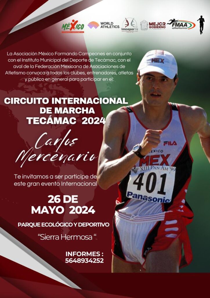 Anuncian Circuito Internacional de Marcha “Carlos Mercenario”