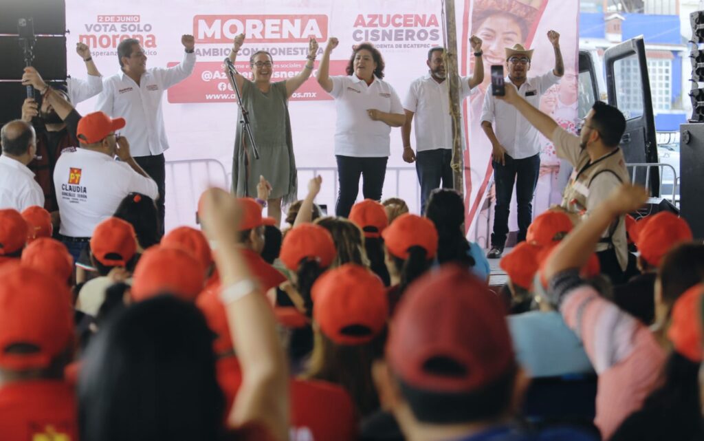 Candidatas y liderazgos de PT, MC y PRI dan respaldo a Azucena Cisneros para Ecatepec
