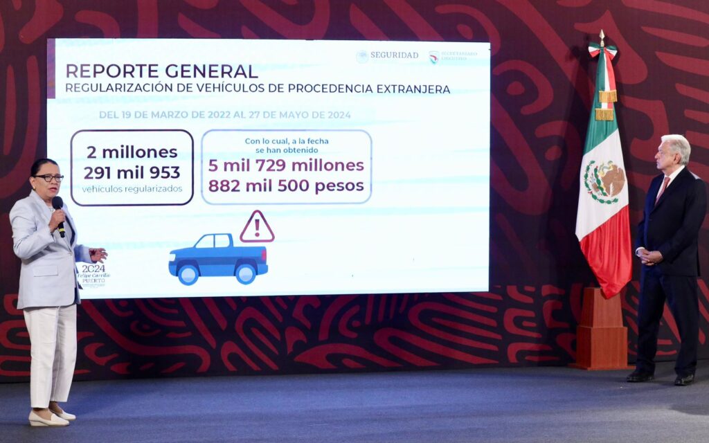 Regularizados, más de 2 millones 291 vehículos usados de procedencia extranjera