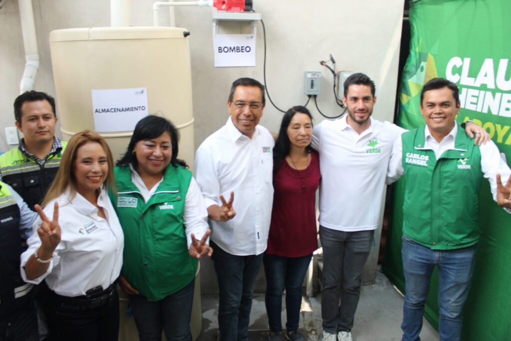 Indalecio Ríos y Pepe Couttolenc  presentaron modelo de sistema de captación de agua pluvial en Ecatepec