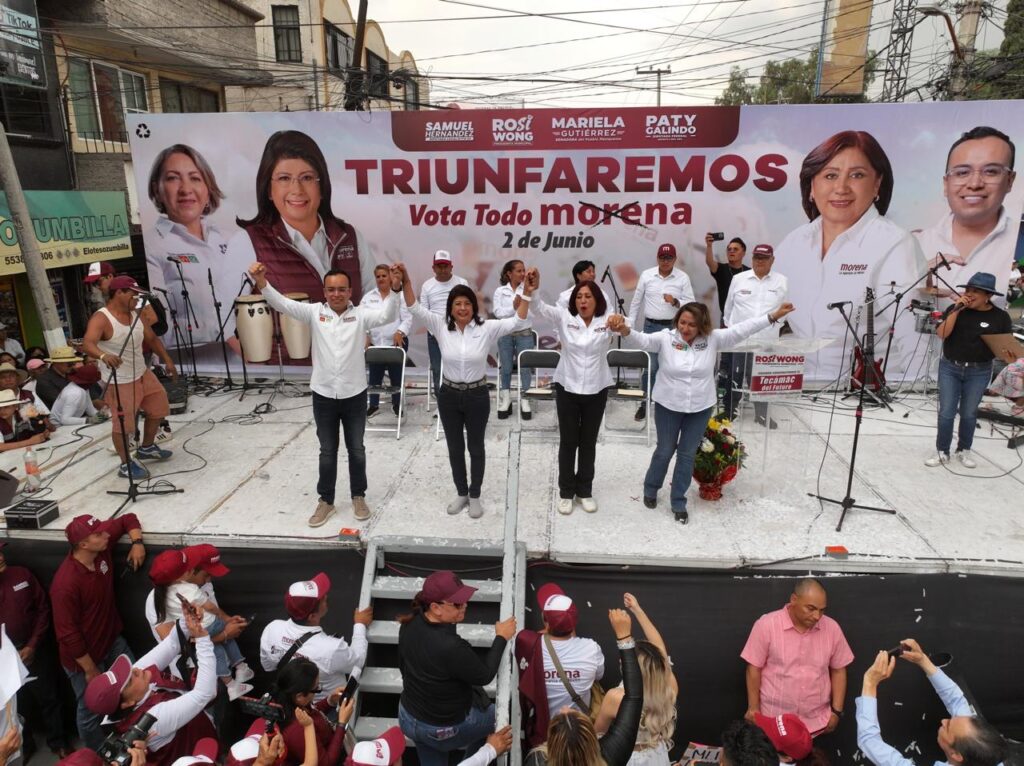 Cierran campaña Mariela  Guriérrez y Rosi Wong en Ozumbilla, Tecámac