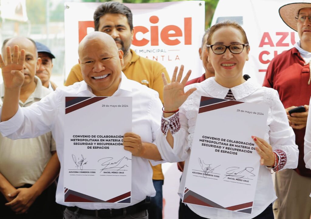 Azucena Cisneros y Raciel Pérez acuerdan unir fuerzas para hacer frente a la inseguridad