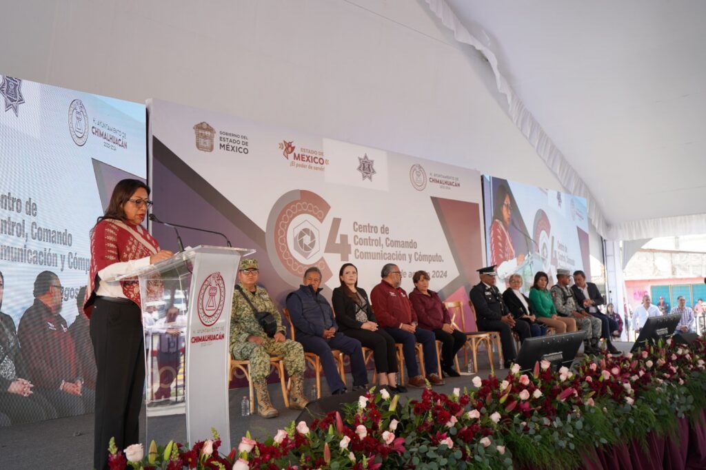 Inauguran moderno C4 para reforzar seguridad y combate a la delincuencia, en Chimalhuacán