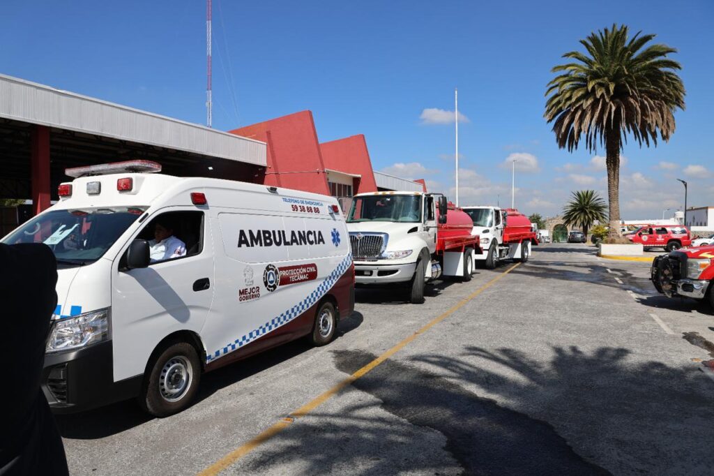 Entregaron unidades y equipo a Protección Civil y Bomberos de Tecámac