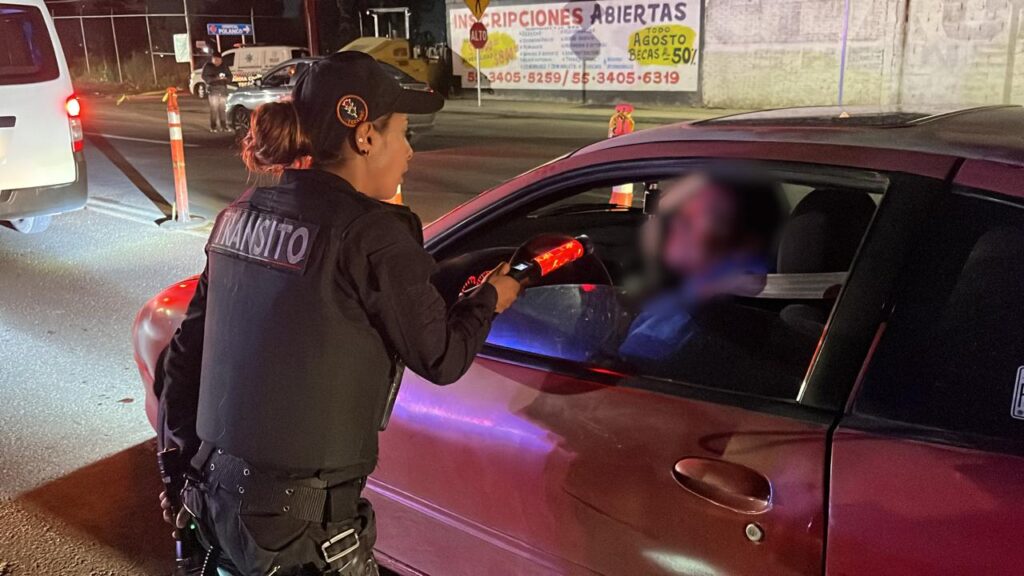 Intensifican operativos “Conduce sin Alcohol” para prevenir acidentes de tránsito, en Tecámac