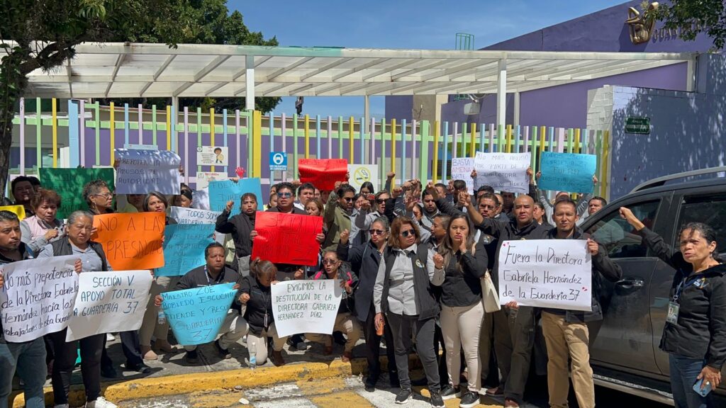 Empleados del IMSS denuncian abusos laborales en guardería de Tlalnepantla