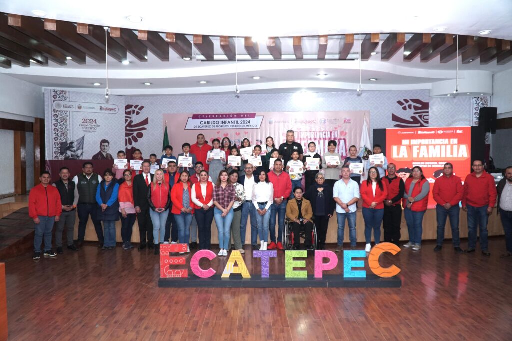 Celebraron cabildo infantil “Mi importancia en la familia”, en Ecatepec