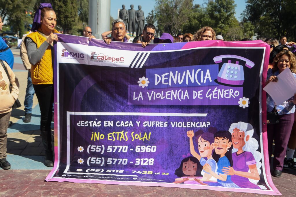 Emprenden campaña masiva de concientización para erradicar la violencia de género, en Ecatepec