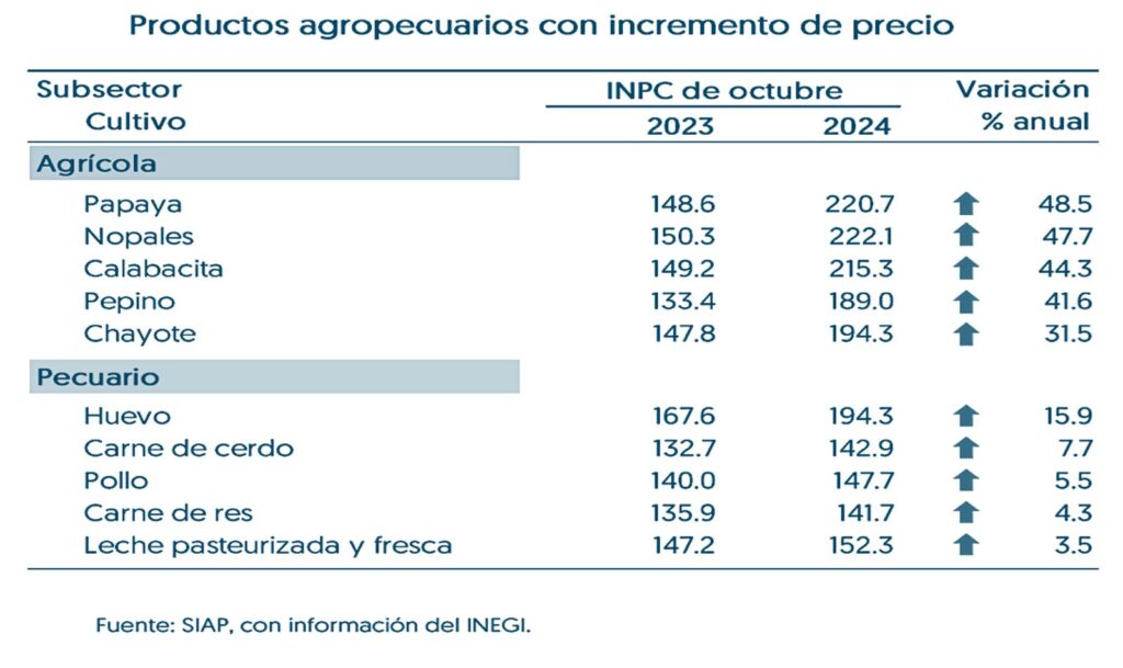 Materias primas y energéticos incidieron en aumento de precios en agroalimentos