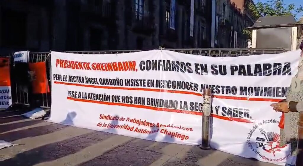 Académicos de la U. de Chapingo piden intervención de presidenta Claudia Sheinbaum