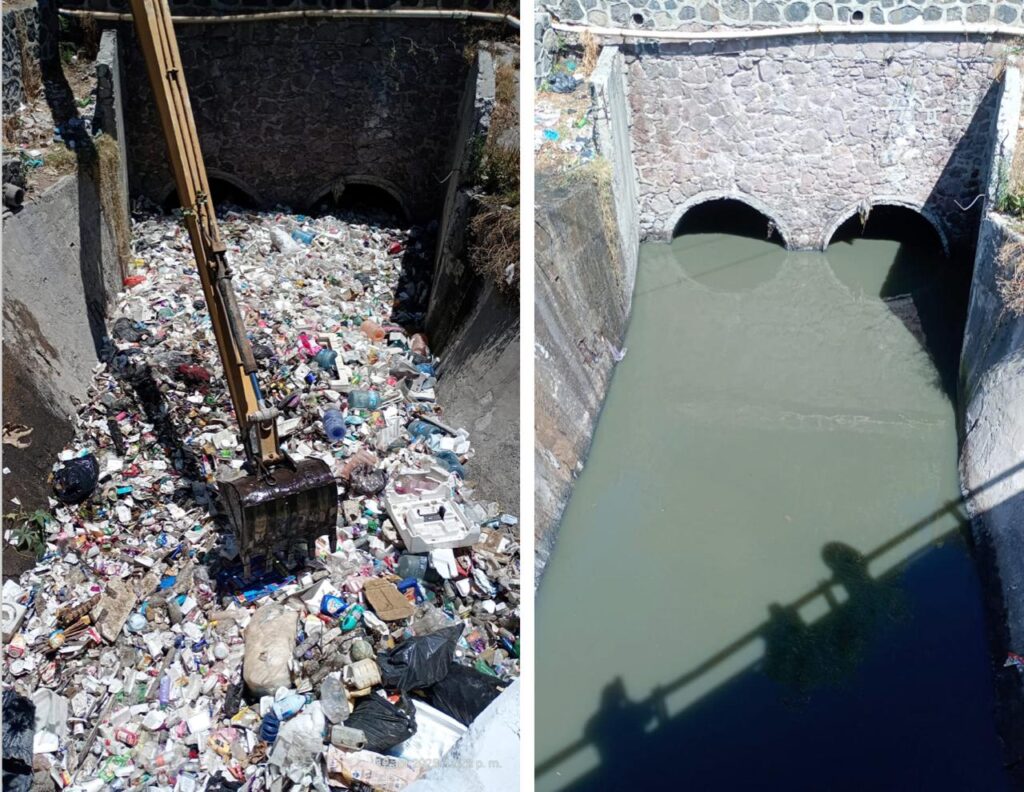 Ecatepec, Jaltenco y Tultitlán volvieron a unirse para seguir con la limpieza del Dren Cartagena