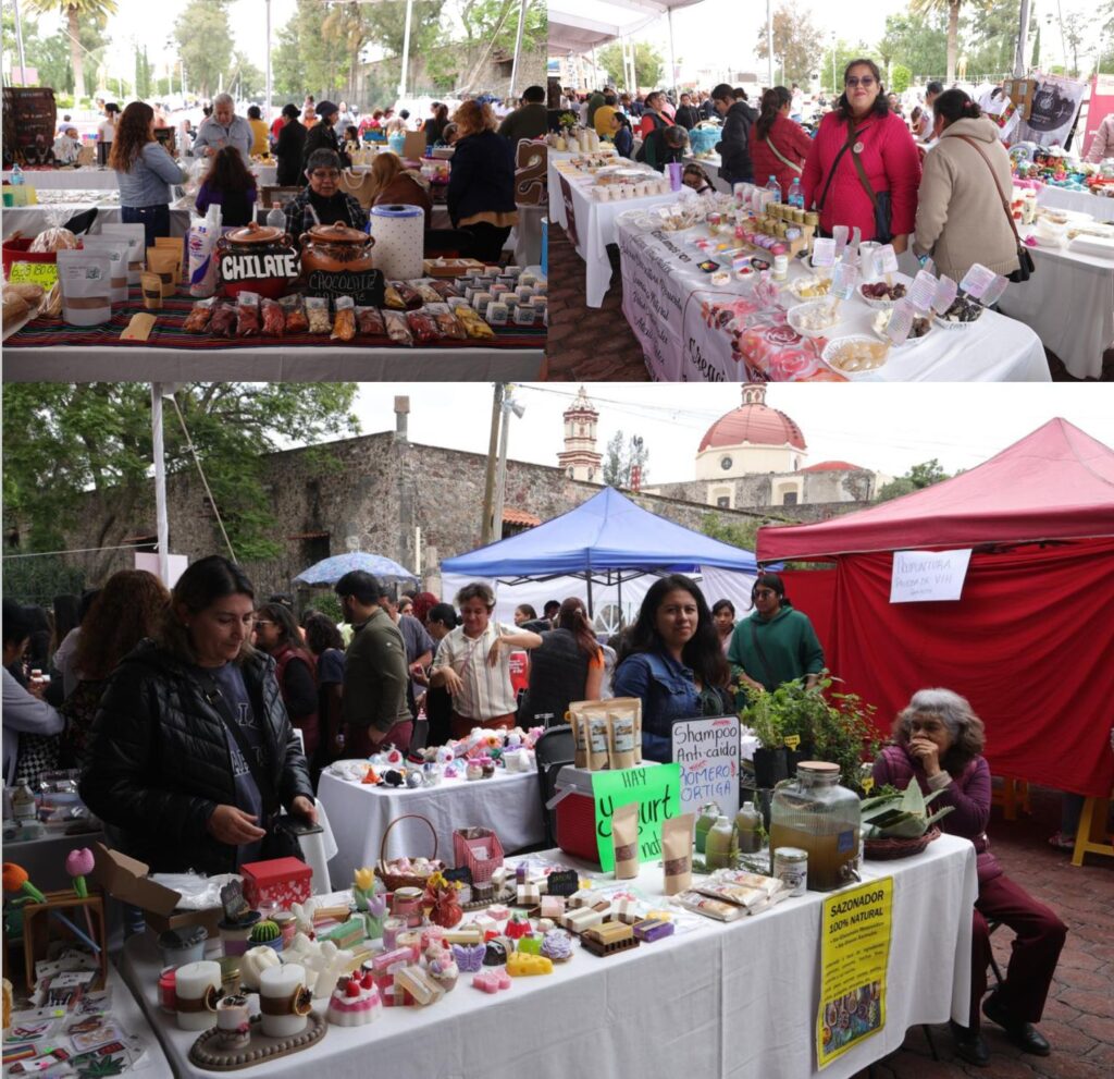 Participan ocho municipios en la Feria de Mujeres Emprendedoras, en Tecámac