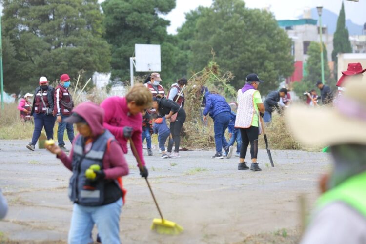 Rescatan espacios abandonados en Los Héroes Primera Sección, en Ecatepec