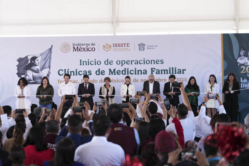 Tecámac: presidenta Sheinbaum encabezó inicio de operaciones en dos Clínicas de Medicina Familiar del ISSSTE