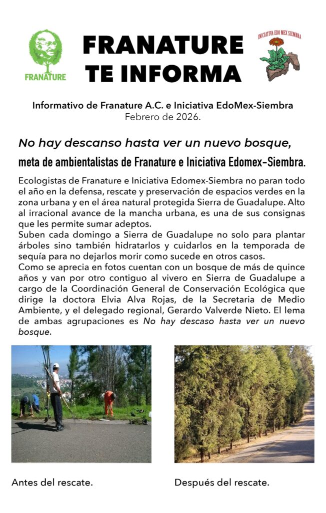 Economía Ambiental/Ambientalistas entregan “Franature te Informa” a Delfina Gómez y detallan su alcance/Víctor Zendejas