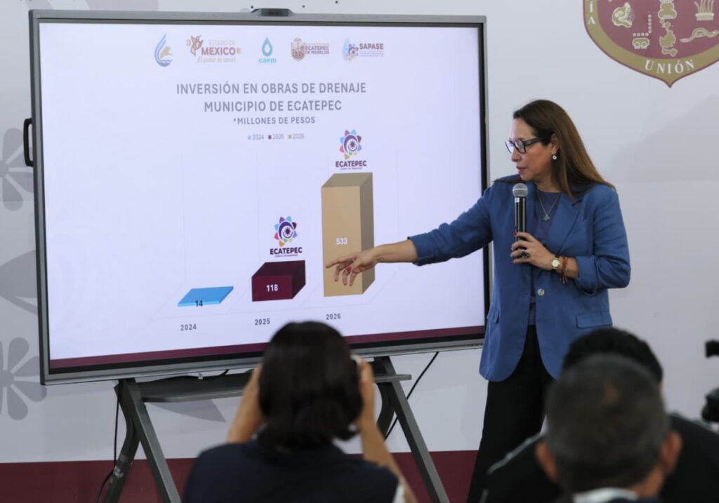 Desazolva Ecatepec 902 km de tubería y retira más de un millón de cubetas de lodo y basura