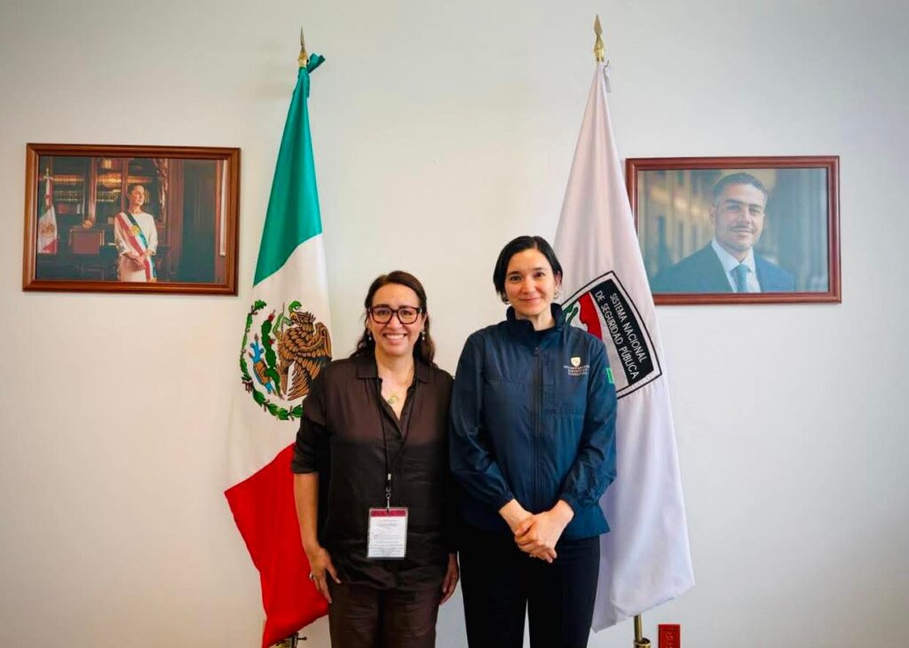 Azucena Cisneros se reunió con equipo de Omar García Harfuch para evaluar mejoras a policías