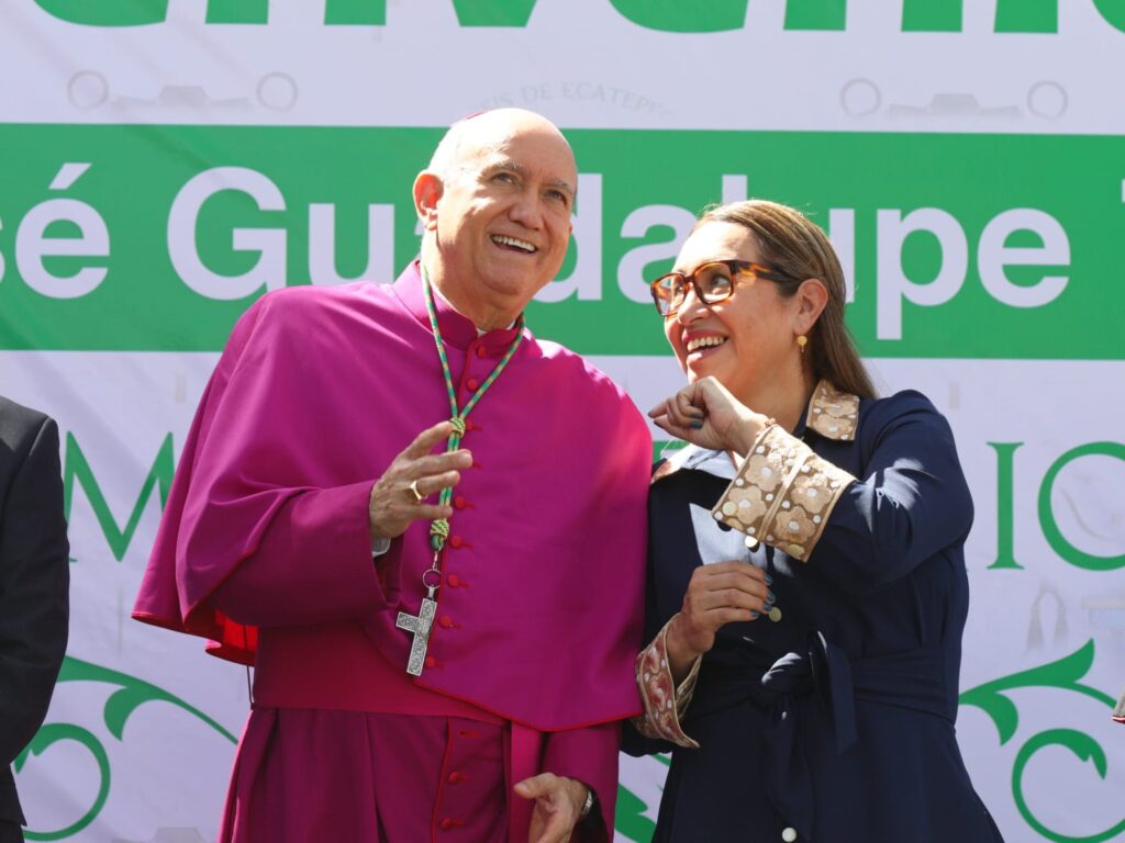 Azucena Cisneros dio la bienvenida al nuevo obispo de Ecatepec; refrenda alianza por la paz y la transformación social