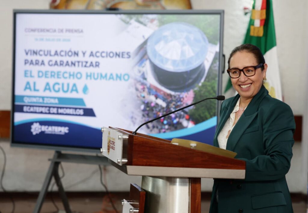 Avance histórico en suministro de agua potable en Ecatepec; en la Quinta Zona se pasó de 30% a 85% en año y medio