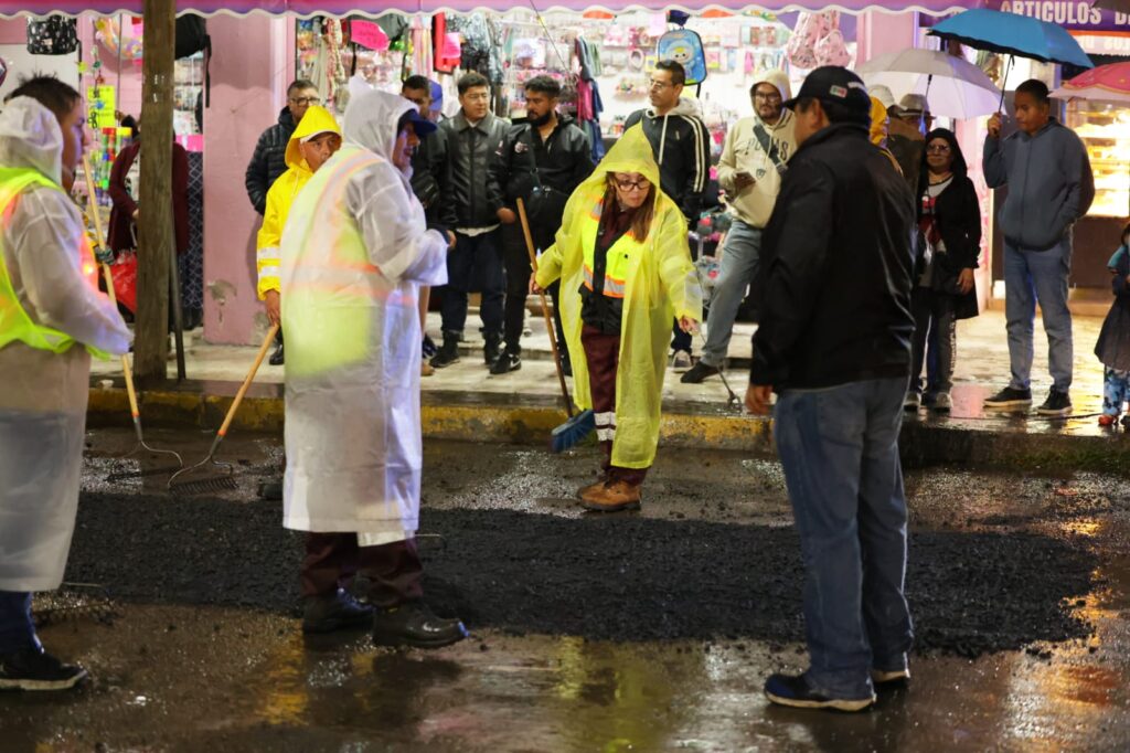 Entre 2025 y 2026 más de 57 mil 480 baches se han reparado en Ecatepec