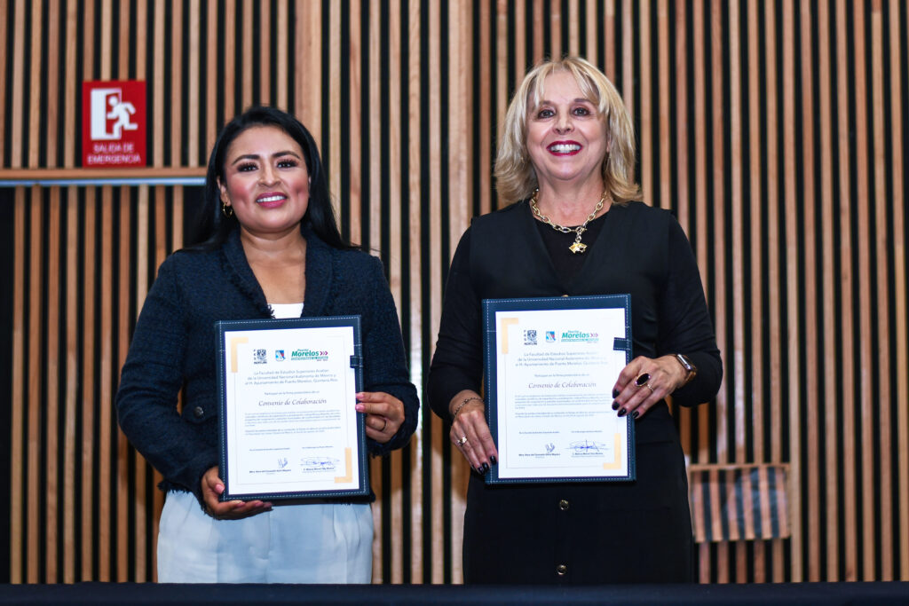 Concretan convenio FES Acatlán y Ayuntamiento de Puerto Morelos, Quintana Roo