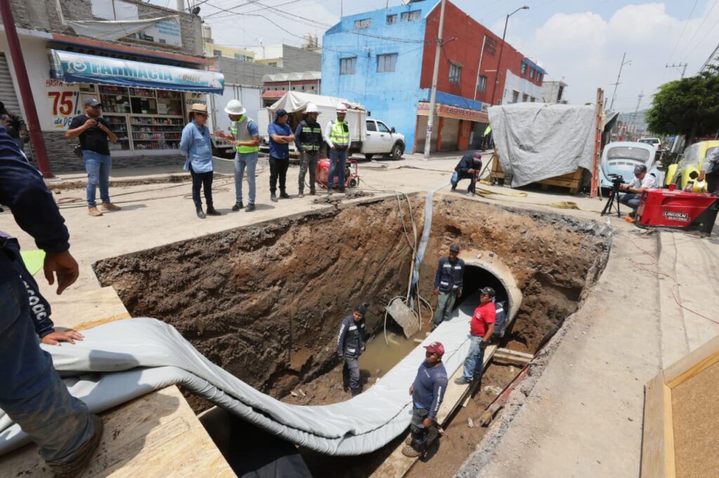 Más agua para familias de Ecatepec: reparan línea del Sistema Cutzamala